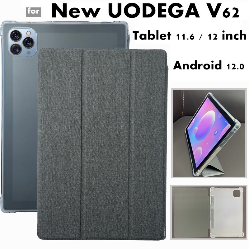 適用於全新 UODEGA V62 平板電腦 11.6 12 英寸人造皮革翻蓋保護套帶立式功能保護套