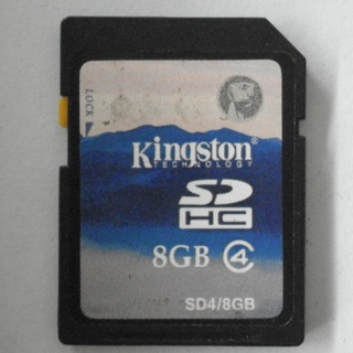 Kingston金士頓 8GB SDHC Memory Card存儲卡 class 4