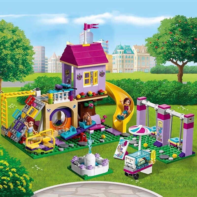 女孩系列冰雪奇緣城堡公主宮殿美人魚城堡別墅房子女孩益智拼裝積木玩具生日禮物