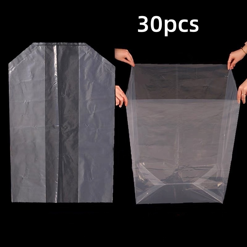 30個方形底袋加厚透明方形防潮內襯袋紙板盒內襯袋塑料防塵袋