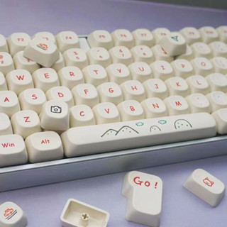 【僅限鍵帽】塗鴉鍵帽 120 鍵 MOA Profile PBT 昇華適用於 Cherry MX Switch 機械鍵盤
