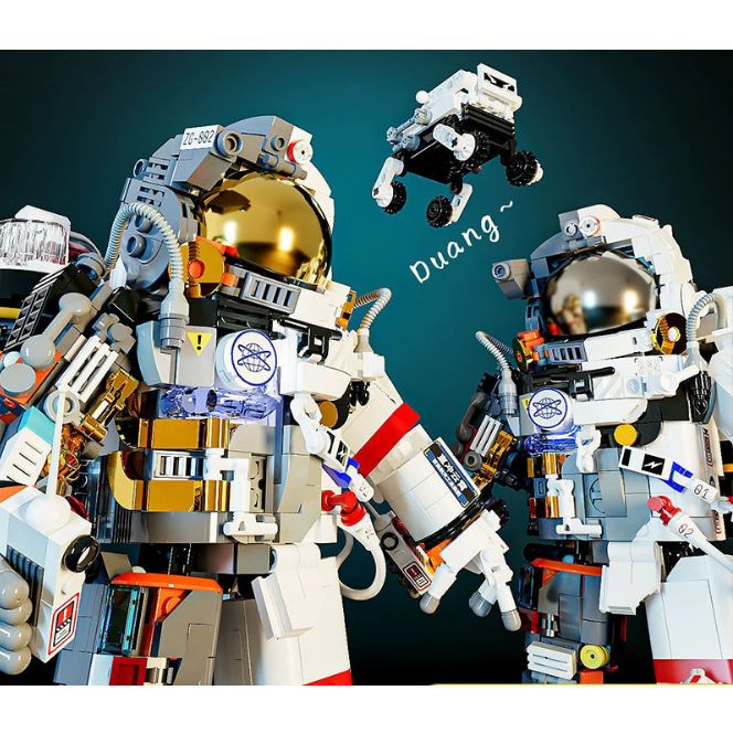 【玩具大本營LG】樂高款太空人積木拼裝模型航天太空人玩具禮物