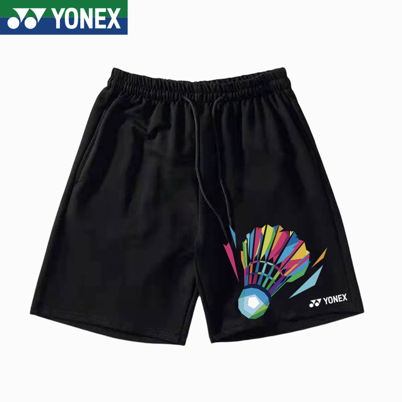 Yonex羽毛球短褲2024夏季新款男女通用情侶網眼透氣排球網球足球運動短褲