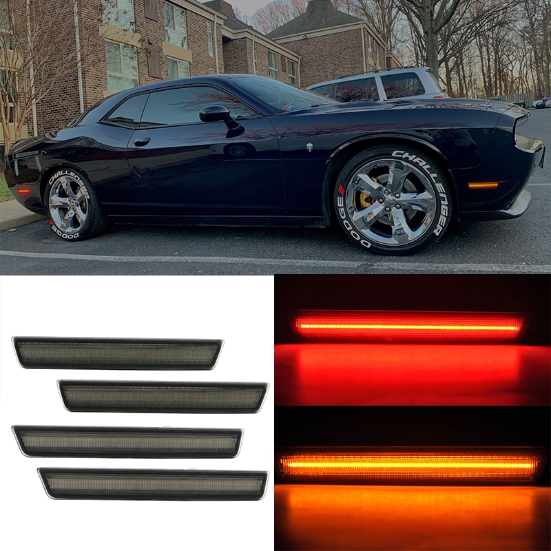 2015-2020年Dodge Challenger邊燈LED升級改裝道奇挑戰者前後邊燈警示燈信號燈