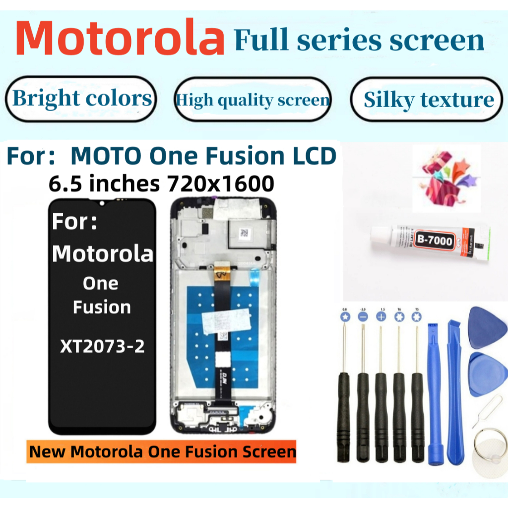全新摩托羅拉螢幕 適用於 Motorola MOTO One Fusion LCD MOTO XT2073-2 液晶觸控