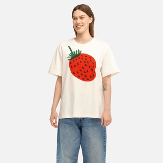 Marimekko 夏季新款草莓印花純棉T恤潮流百搭男女上衣