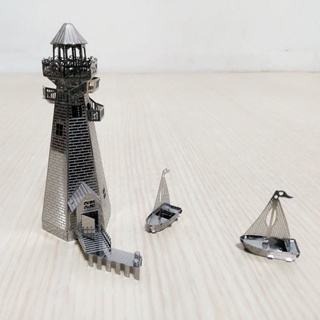 守望燈塔模型3D金屬拼圖立體金屬拼圖手工製作玩具擺件拼裝玩具減壓打發時間手作模型益智玩具模型玩具小擺件