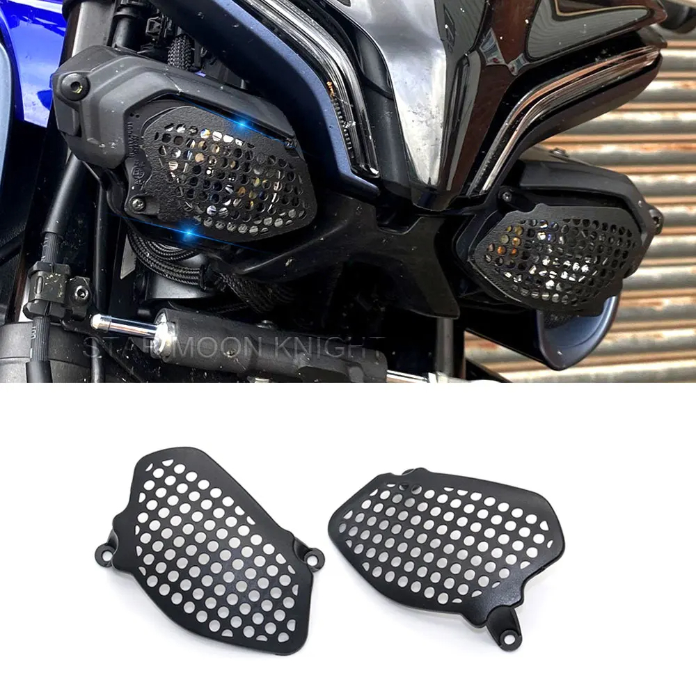 山葉 摩托車下大燈護罩適用於雅馬哈 MT-10 SP MT10 MT 10 2022 霧輔助位置轉向燈格柵保護罩