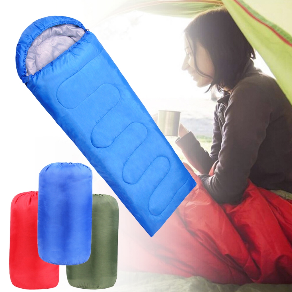 2024 野營睡袋超輕防水保暖背包睡袋戶外旅行遠足成人棉睡墊