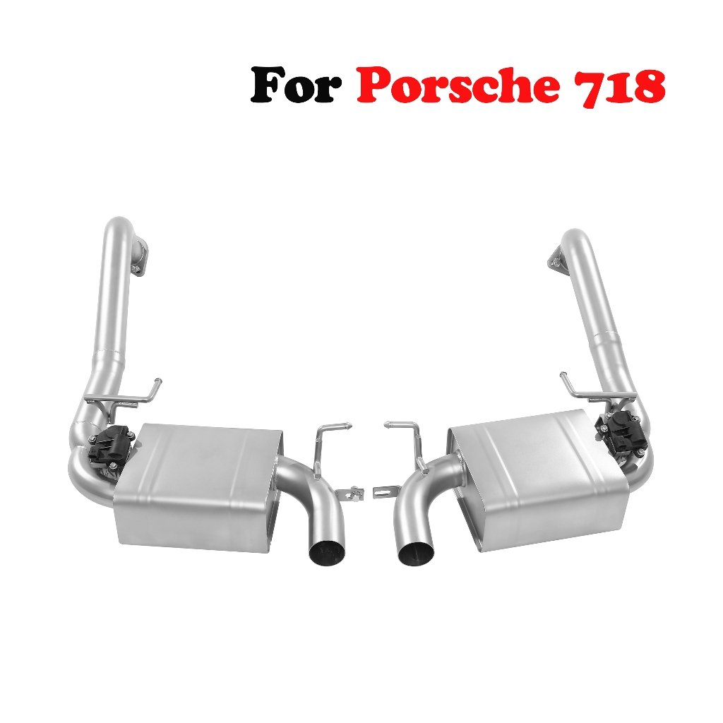 PORSCHE 適用於保時捷 Cayman Boxster 718 2.0T 2.5T 汽車 Catback 排氣管性能