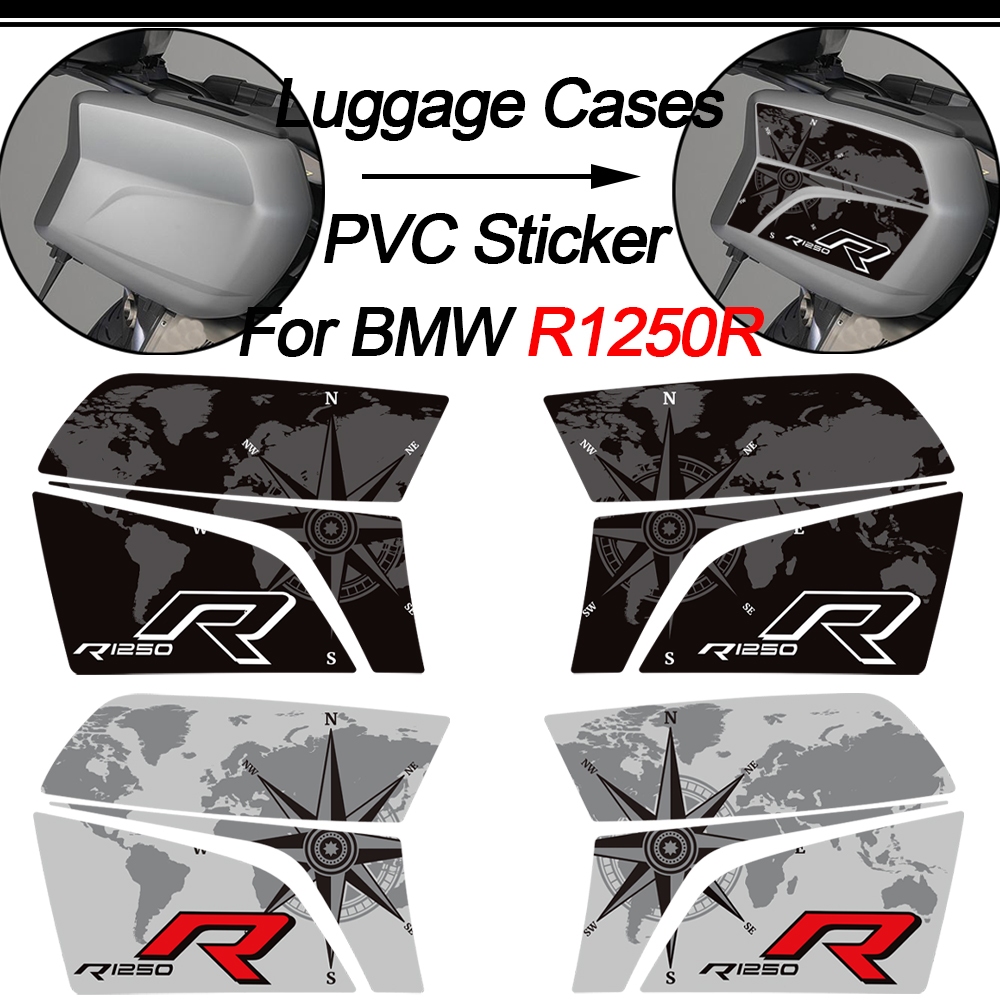 適用於 BMW R1250R R 1250 R R1250 行李箱工具箱行李箱行李箱的 PVC 貼紙貼花