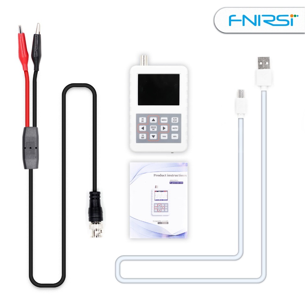 FNIRSI DSO PRO迷你數字示波器5MHz類比頻寬20MSps取樣速率支持波形存儲查看