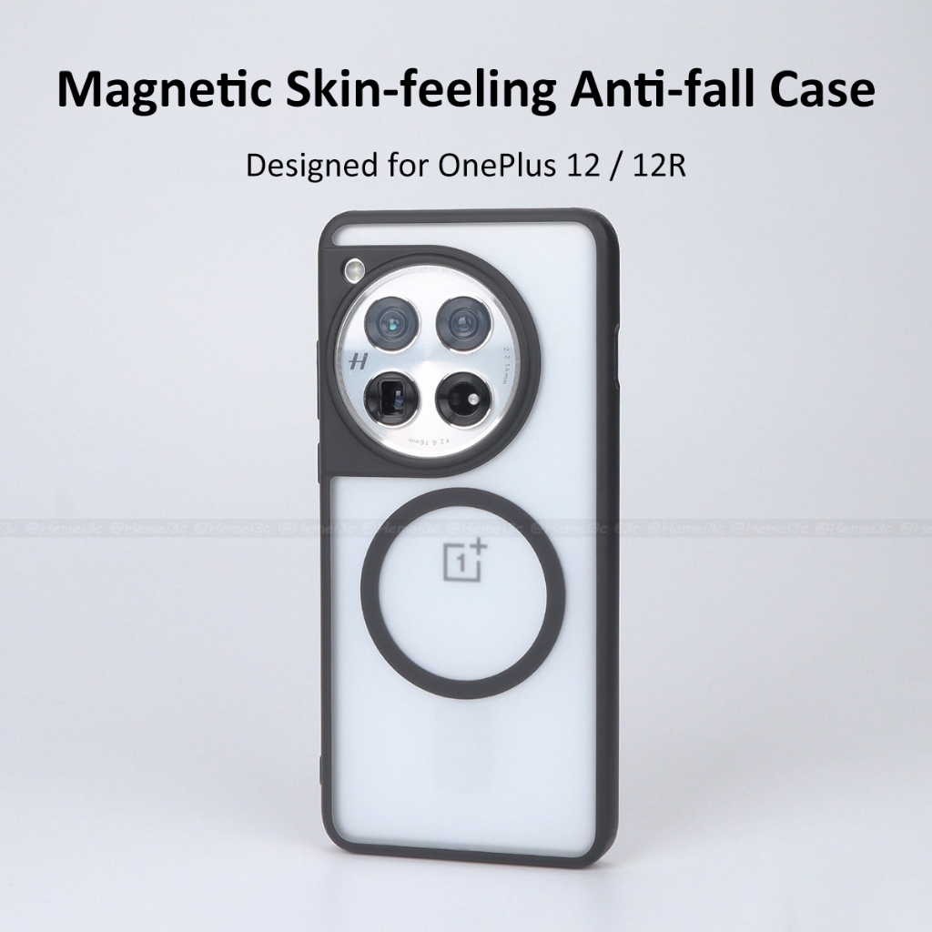 適用於 OnePlus 12 12R 外殼透明硬質 PC 保護手機殼保護套