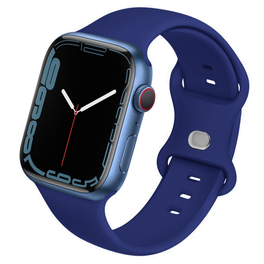 兼容 Apple Watch Ultra//9/8 錶帶 45 毫米 44 毫米 41 毫米 40 毫米軟矽膠腕帶,適用