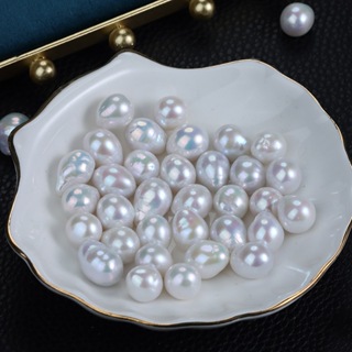 10-11mm愛迪生散珠diy裸珠天然淡水珍珠巴洛克異形飾品材料