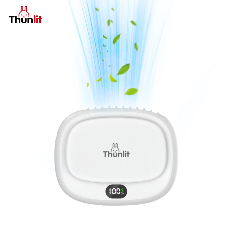 Thunlit便攜式小風扇戶外無葉掛脖風扇腰掛風扇迷你USB台式風扇
