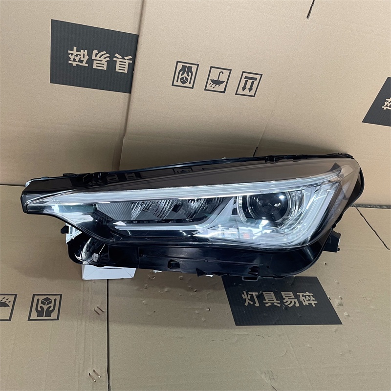 適用於17-20款INFINITI英菲尼迪Q50 QX50大燈總成 Q50頭燈 低配升級改裝高配LED大燈總成 頭燈