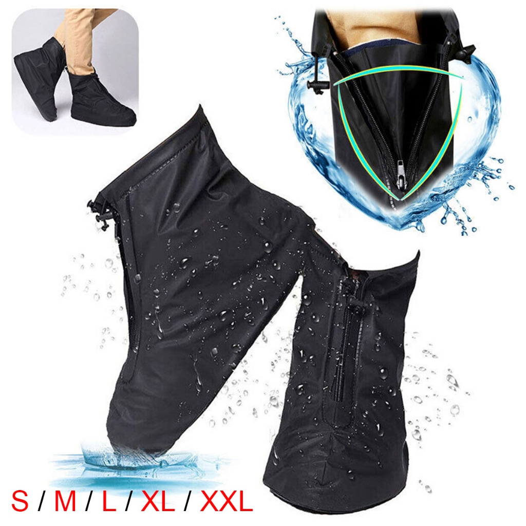 1 對男女通用 PVC 可重複使用雨靴套,適用於防滑耐磨戶外堅固耐用防污,帶內部防水層矽膠運動雨靴套