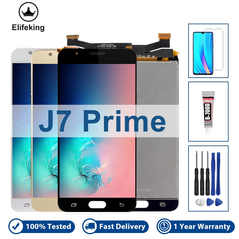 SAMSUNG 5.5 英寸 LCD 適用於三星 Galaxy J7 Prime G610 G610F SM-G610Y