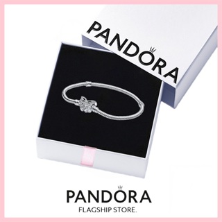 [免稅] Pandora 珠寶 100% 正品 S925 純銀手鍊帶盒承諾 590782C01 Pandora Mome