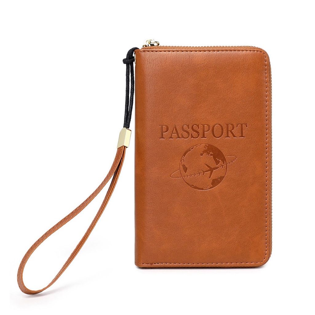 新款RFID長款護照包拉鍊證件照護照夾機票多功能旅行收納包證件包 旅行配件 護照夾 護照套