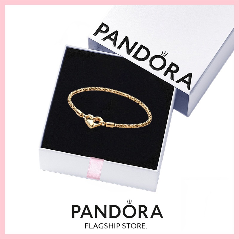 [免稅] Pandora 珠寶 100% 正品 S925 純銀手鍊帶盒承諾 562731C00 Pandora Mome
