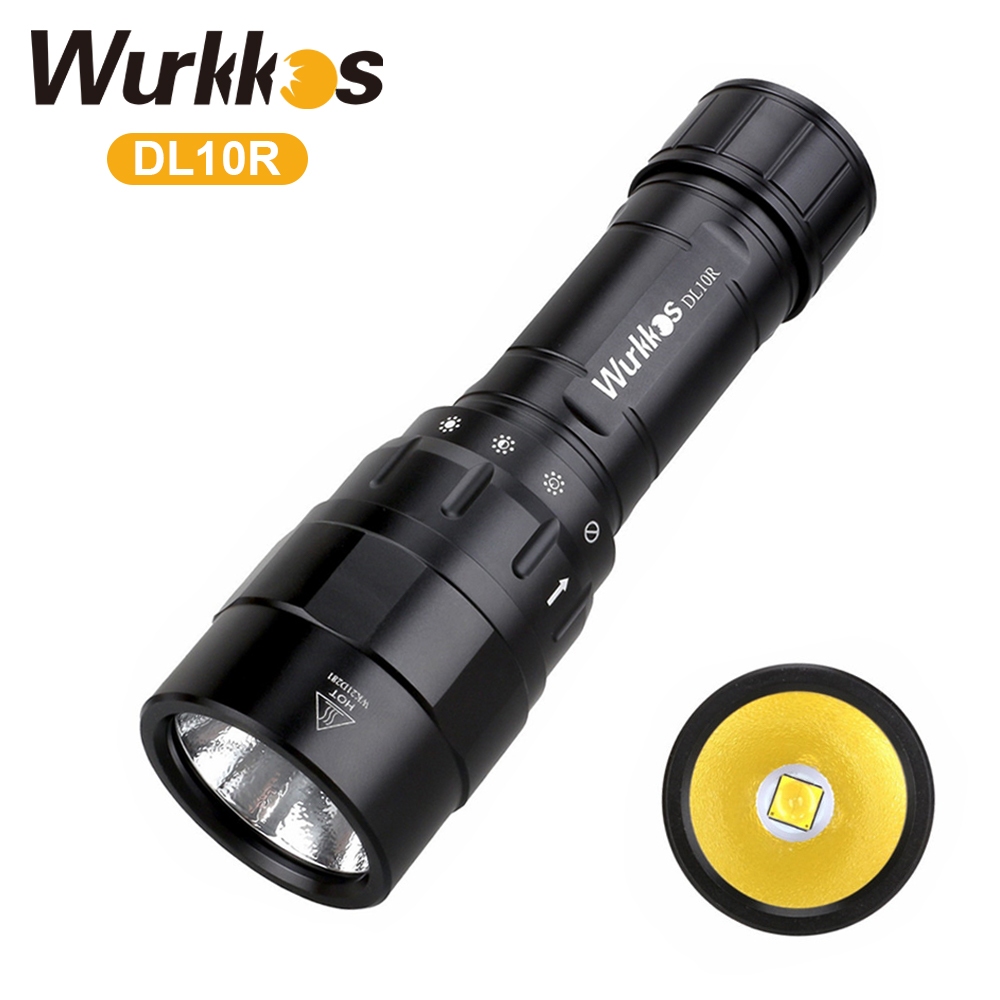 Wurkkos DL10R 4500lm 超亮 21700 USB C 可充電 XHP70.2 潛水手電筒