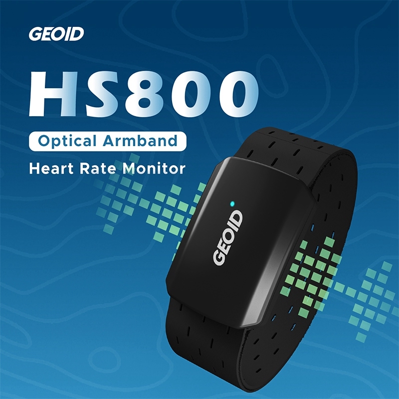 Geoid HS800 自行車心率監測傳感器可充電電池充電器存儲游泳帆船健身跑步循環數據