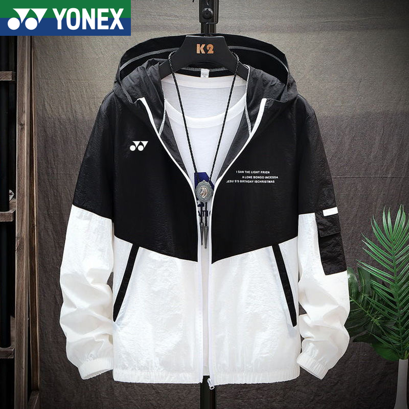 Yonex 2024春夏新款男女防曬衣寬鬆舒適防風戶外休閒運動外套