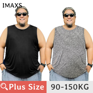 100-150kg PLUS SIZE 男士夏季大碼背心無袖健身時尚休閒健美背心