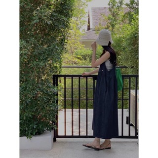 mistletoe 韓國chic夏季減齡揹帶洋裝 長版洋裝 吊帶洋裝