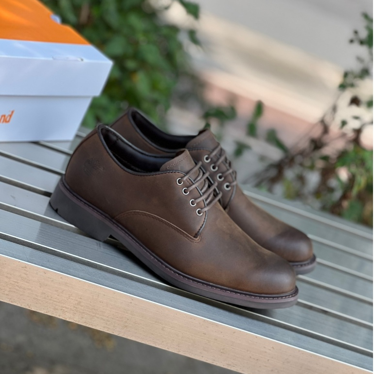 Timberland 男士商務皮鞋防水透氣休閒城市通勤皮鞋