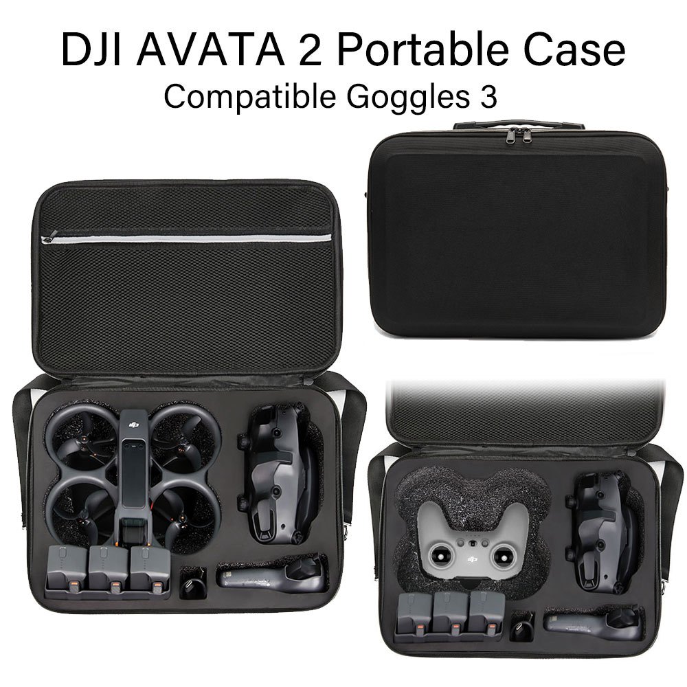 適用於 DJI avata 2 收納盒、收納包、單肩包、斜挎保護包、防水耐壓運動相機包