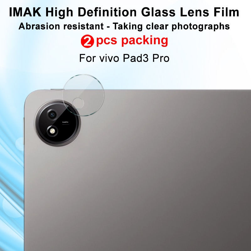 2片装鏡頭膜 IMAK Vivo Pad3 Pro / Pad 3 Pro 鋼化玻璃 相機鏡頭保護膜 後攝像頭玻璃保護貼