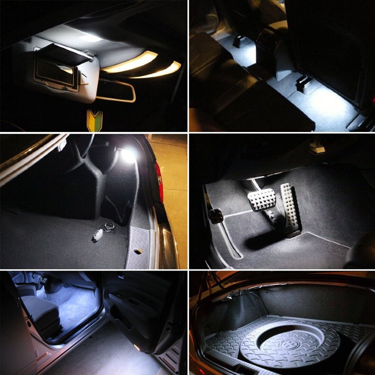 賓士Mercedes Benz W204 C级化妝鏡燈LED門燈 手套箱燈 行李箱燈 後備箱燈