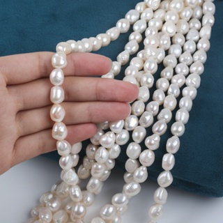 現貨9-10mm白色巴洛克珍珠正品天然淡水珍珠diy項鍊手鍊