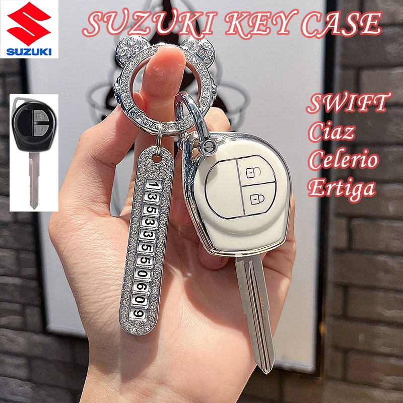 Suzuki 鑰匙扣 SUZUKI SWIFT Ciaz Celerio Ertiga TPU 鑰匙包鑰匙扣全包鑰匙套汽