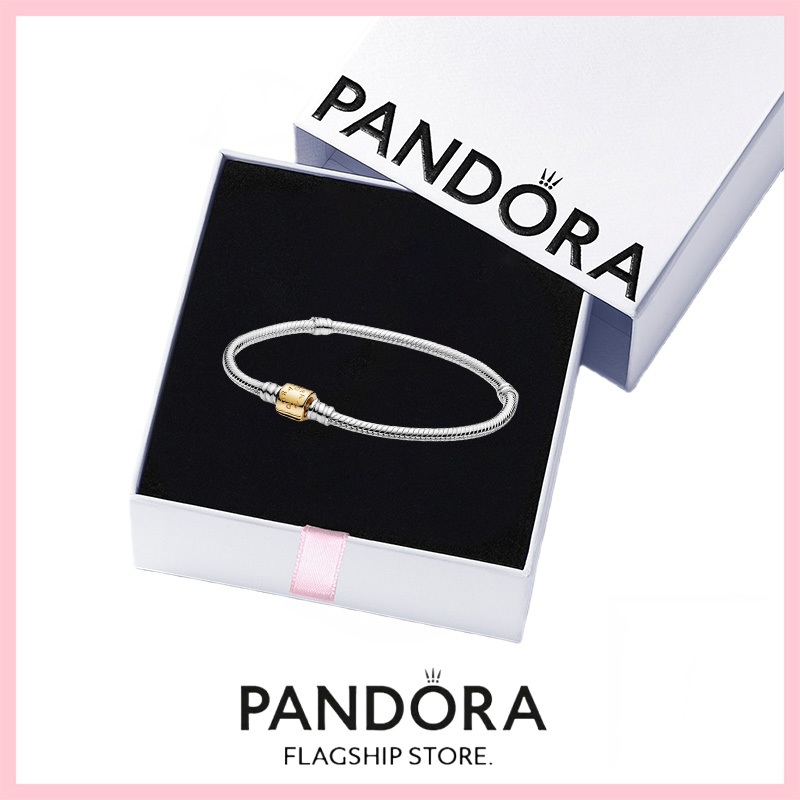 [免稅] Pandora 珠寶 100% 正品 S925 純銀手鍊帶盒承諾 599347C00 最終銷售 - Pando