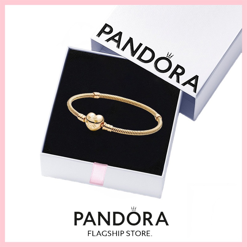 [免稅] Pandora 珠寶 100% 正品 S925 純銀手鍊帶盒承諾 559522C00 Pandora Mome