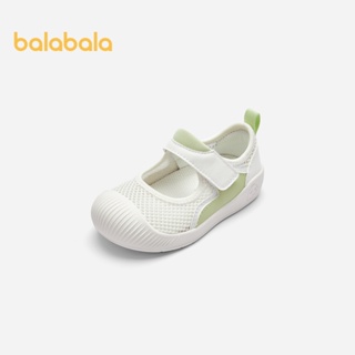 Balabala 嬰兒步行鞋兒童涼鞋鞋男嬰女孩 2024 夏季網眼透氣防滑。