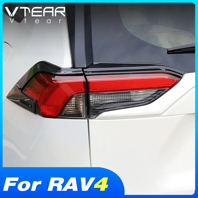 適用於豐田 Toyota RAV4 XA50 2023-2019 汽車網尾燈裝飾罩 燈眉蓋 塑料鍍鉻外飾改裝配件零件