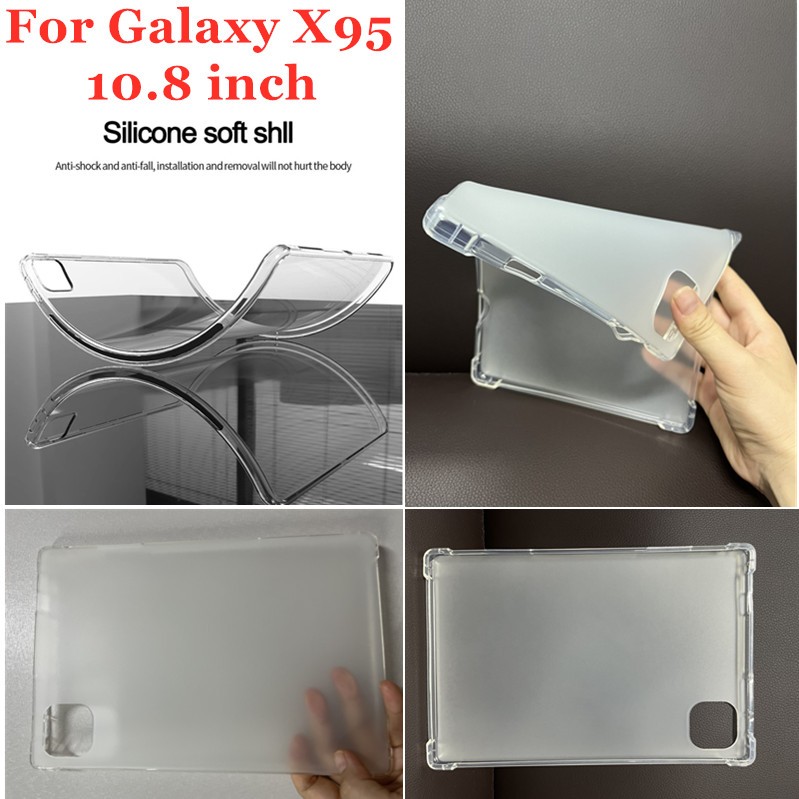 適用於 Android 平板電腦 5G Galaxy X95 Tab 10.8 英寸軟透明平板電腦 TPU 保護套背面矽