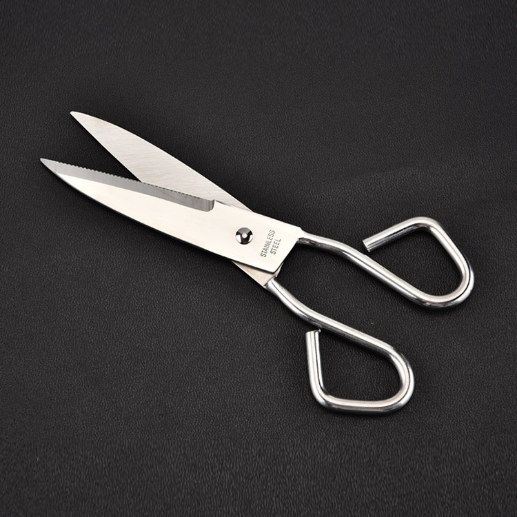 日本創意鐵線手柄辦公剪刀手工剪刀小號線頭剪刀紙張剪刀