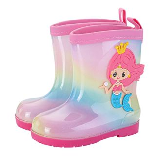 兒童雨鞋 女童幼兒園防滑水鞋 小孩雨靴 可愛寶寶膠鞋