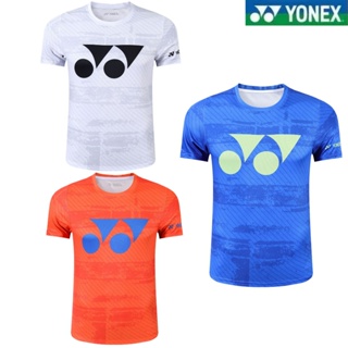 Yonex網球衛衣男女隊服網面透氣短袖新款健身訓練跑步時尚上衣