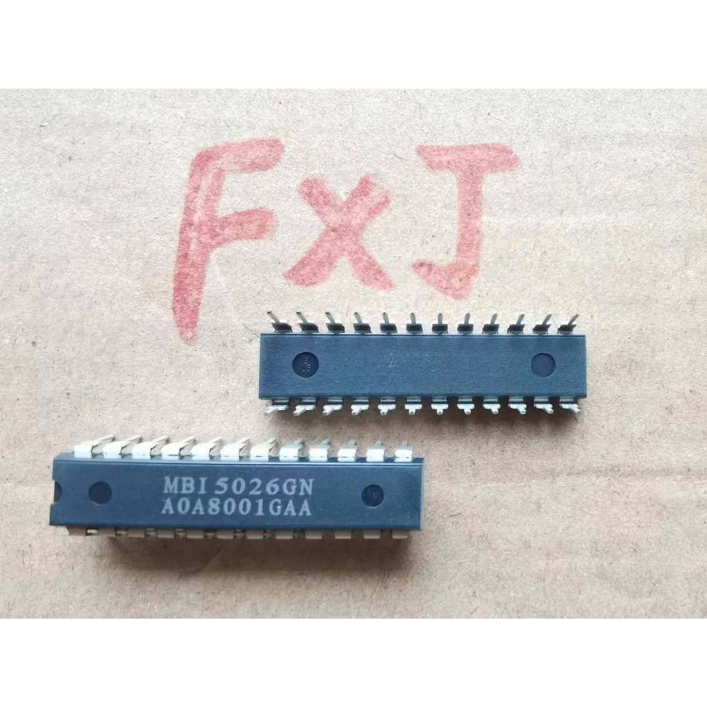 （5個）原裝正品 MBI5026GN    DIP-24 MB15026GN LED驅動器芯片