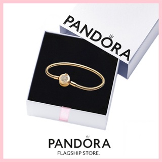 [免稅] Pandora 珠寶 100% 正品 S925 純銀手鍊帶盒承諾 569046C01 Pandora Mome