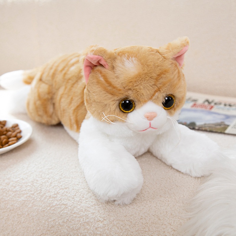 新款仿真貓咪 可愛小貓咪毛絨玩具 抱枕