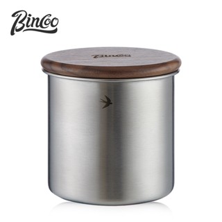 BINCOO 日式復古不銹鋼咖啡豆密封罐 咖啡粉儲存罐 茶葉儲存罐 收納罐 350ML/500ML