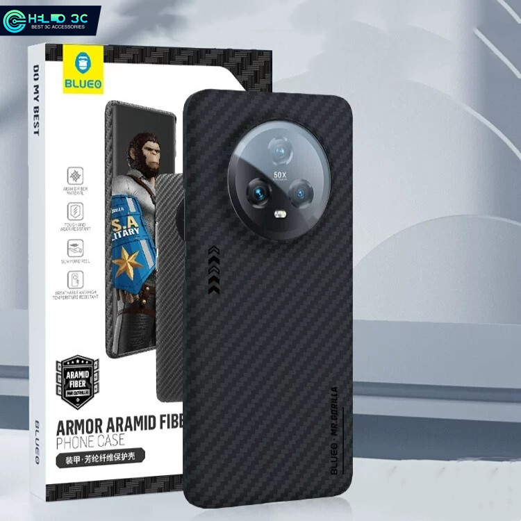 Blueo藍猩凱夫拉碳纤维手机壳 兼容榮耀Magic 6 pro手機殼 防摔阻燃榮耀Magic 5 pro手機殼